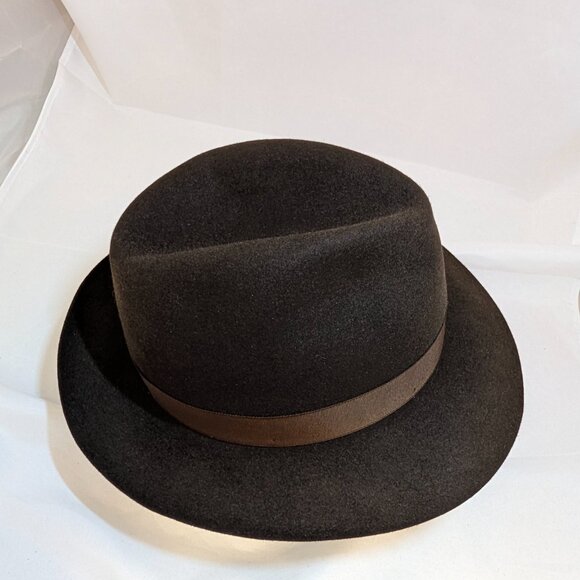 2014 Borsalino Classic Brown Fedora - nearly unworn - Size 57 (7 1/8) - Picture 4 of 9